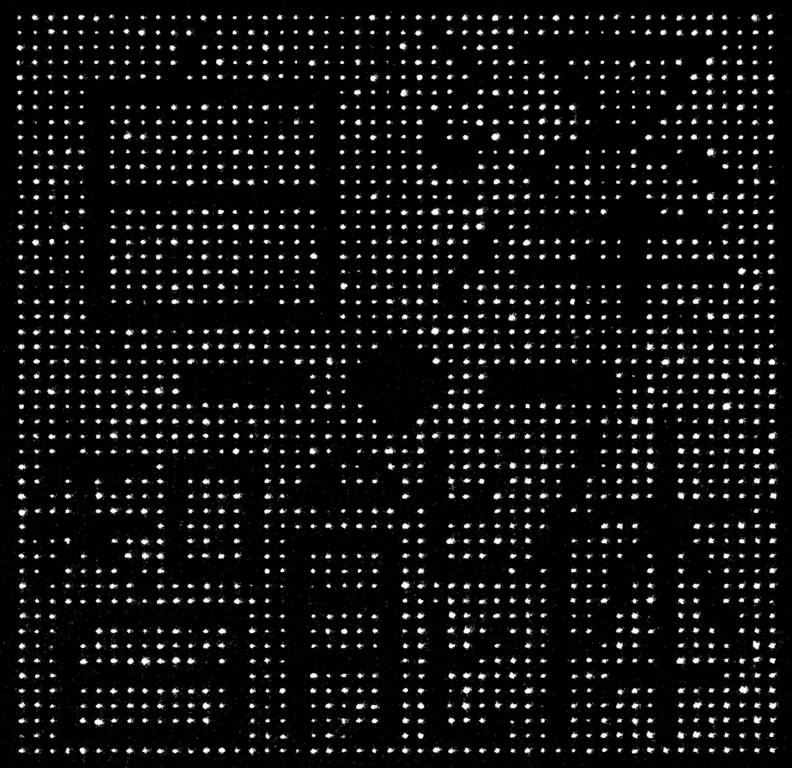 Baize rearranges atoms into the letters IQI